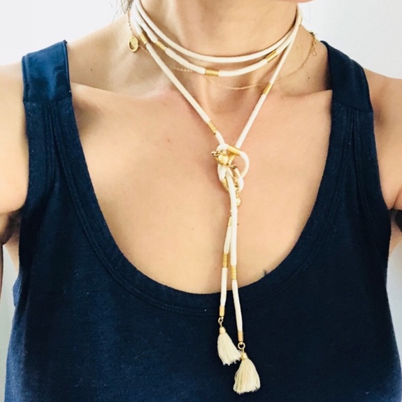 Madewell choker white and gold - Picture 3 of 3